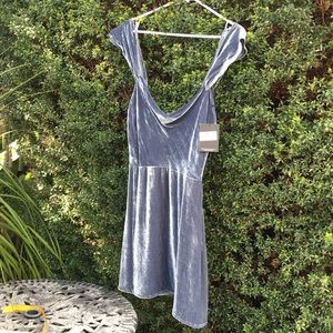 Silk-Rayon Velvet minidress